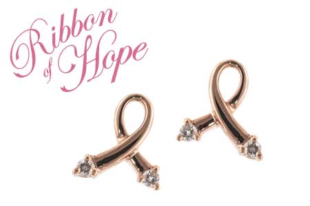 A037-27137: PINK GOLD EARRINGS .07 TW
