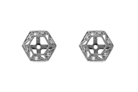 K037-27100: EARRING JACKETS .08 TW (FOR 0.50-1.00 CT TW STUDS)