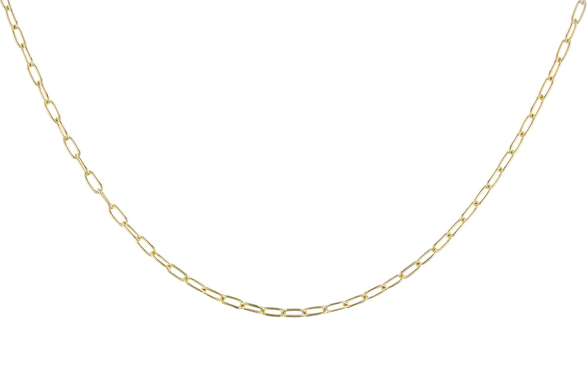 A310-88073: PAPERCLIP SM (22IN, 2.40MM, 14KT, LOBSTER CLASP)