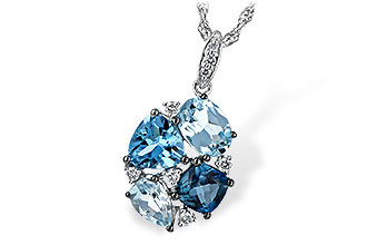 G226-28909: NECK 2.60 BLUE TOPAZ 2.70 TGW