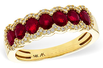 K311-80736: LDS WED RG 1.40 TW RUBY 1.57 TGW