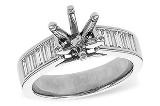 L311-73509: LDS SEMI DIA RG .50 TW BAGUETTES